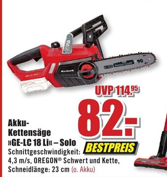 B1 Discount Baumarkt Einhell Akku-Kettensäge »GE-LC 18 Li - Solo Angebot