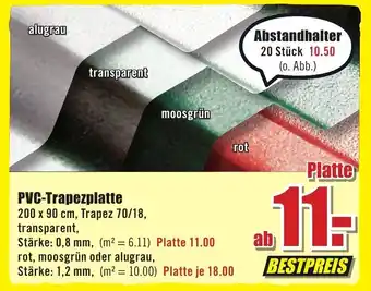 B1 Discount Baumarkt PVC-Trapezplatte Angebot