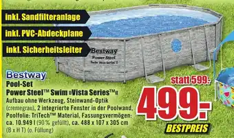 B1 Discount Baumarkt Bestway Pool-Set Power Steel™ Swim »Vista Series™ Angebot