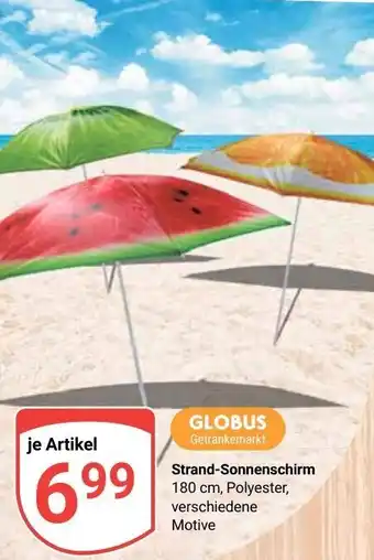 Globus GLOBUS Getränkemarkt Strand-Sonnenschirm Angebot