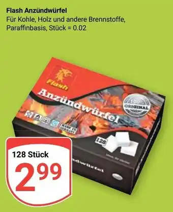 Globus Flash Anzündwürfel 128 Stück Angebot