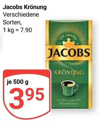 Globus Jacobs Krönung je 500 g Angebot