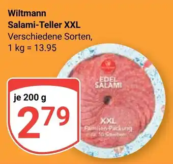 Globus Wiltmann Salami-Teller XXL je 200 g Angebot