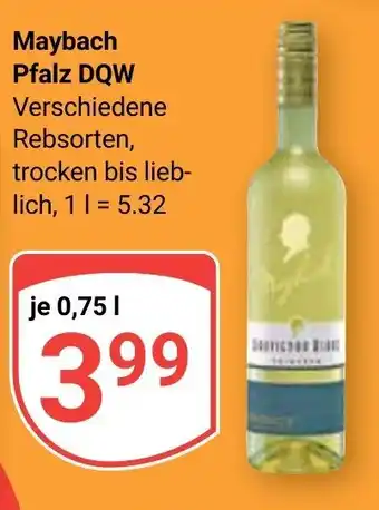 Globus Maybach Pfalz DQW je 0,75 L Angebot