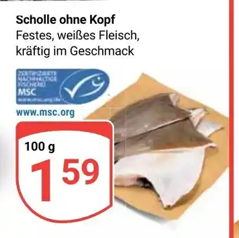 Globus Scholle ohne Kopf je 100 g Angebot