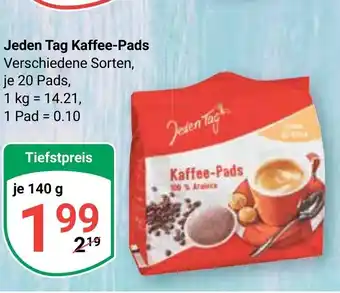 Globus Jeden Tag Kaffee-Pads je 140 g Angebot