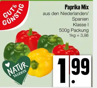 Edeka Xpress Paprika Mix 500g Packung 1kg = 3,98 Angebot