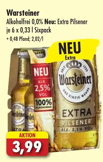 Lösch Depot Warsteiner Alkoholfrei 0,0% Neu: Extra Pilsener je 6 x 0,33 l Angebot