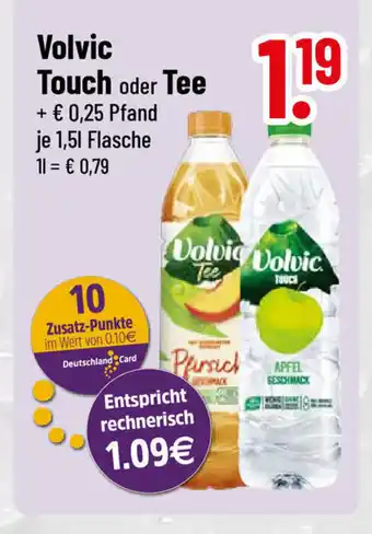 trinkgut Volvic Touch oder Tee 1.5L Angebot