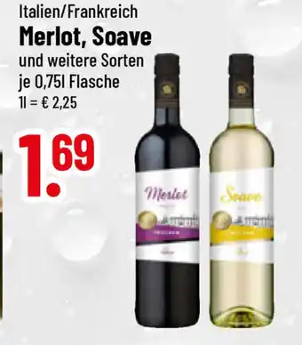 trinkgut Merlot, Soave und weitere Sorten je 0,75L Angebot