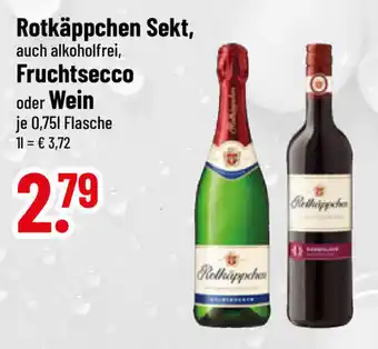 trinkgut Rotkäppchen Sekt, auch alkoholfrei, Fruchtsecco oder Wein je 0,75L Angebot