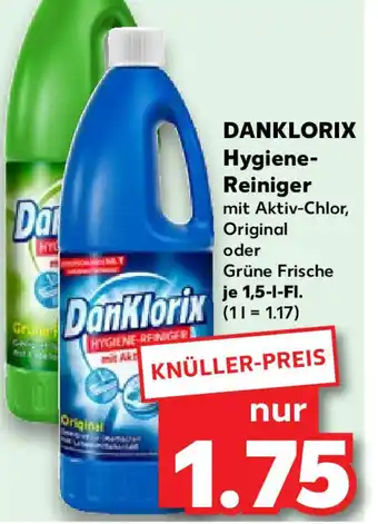 Kaufland DANKLORIX HYGIENE REINIGER je 1,5-L-FI Angebot