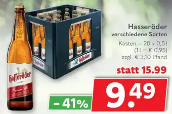 Getränkeland Hasseröder 20x0,5 L Angebot