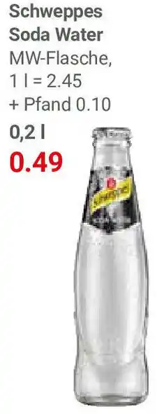 Globus Schweppes Soda Water 0,2 L Angebot