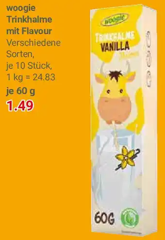 Globus woogie Trinkhalme mit Flavour 60 g Angebot