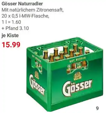 Globus Gösser Naturradler 20x0,5 L Angebot