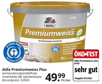 Hammer düfa Premiumweiss Plus 10 Liter Angebot