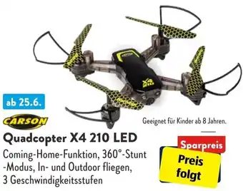 Aldi Süd CARSON Quadcopter X4 210 LED Angebot