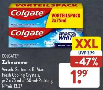 Aldi Süd COLGATEⓇ Zahncreme 150 ml Packung Angebot