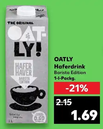 Kaufland OATLY Haferdrink Barista Edition 1-l-Packg. Angebot