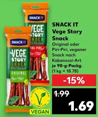 Kaufland SNACK IT Vege Story Snack 90g Angebot