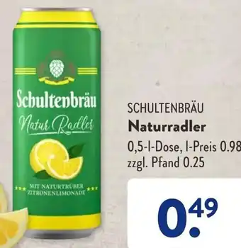 Aldi Süd SCHULTENBRÄU Naturradler 0,5-L-Dose Angebot