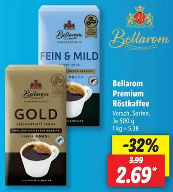 Lidl Bellarom Premium Röstkaffee 500 g Angebot