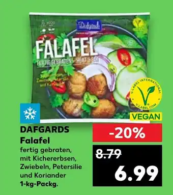 Kaufland DAFGARDS Falafel fertig gebraten, mit Kichererbsen, Zwiebeln, Petersilie und Koriander 1-kg-Packg. Angebot