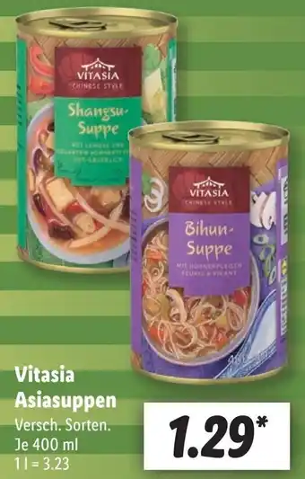 Lidl Vitasia Asiasuppen 400 ml Angebot