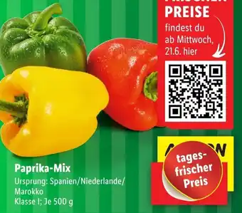 Lidl Paprika-Mix 500 g Angebot