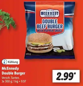 Lidl McEnnedy Double Burger 300 g Angebot