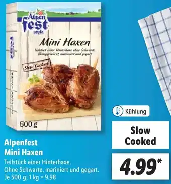 Lidl Alpenfest Mini Haxen 500 g Angebot