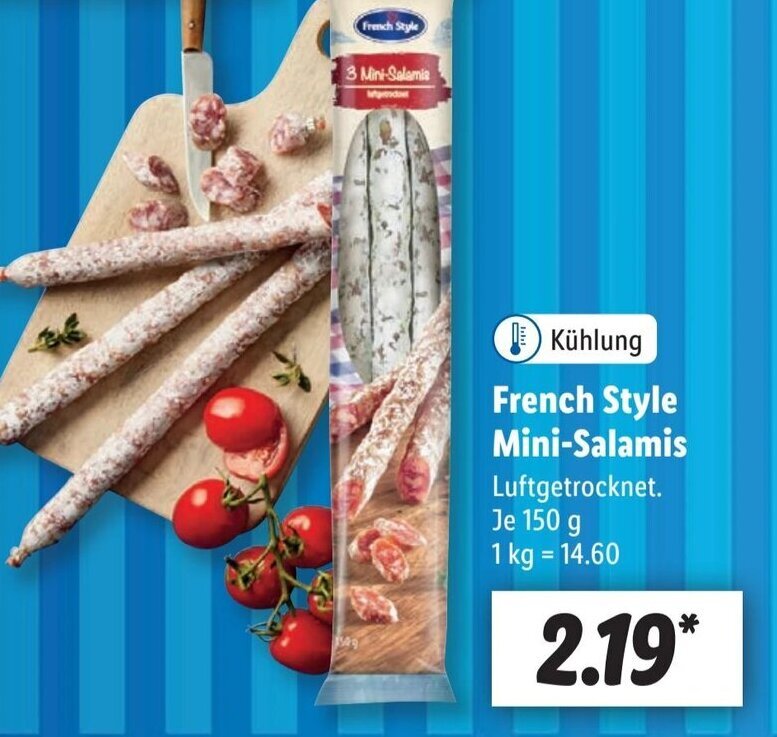 French Style MiniSalamis 150 g Angebot bei Lidl