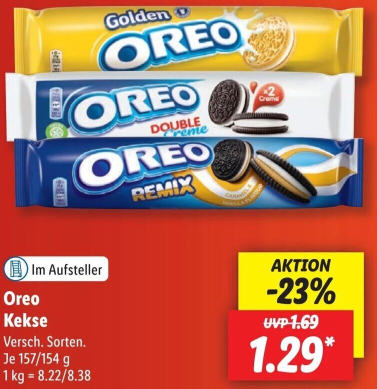 Oreo Kekse 157/154 g Angebot bei Lidl