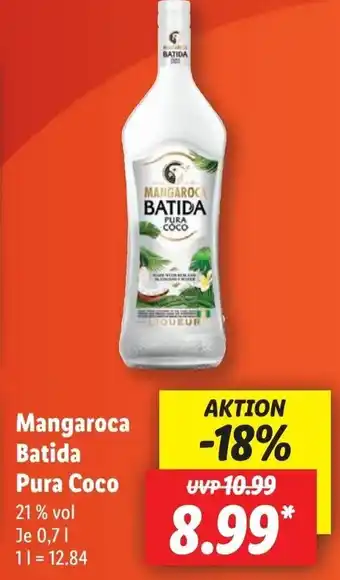 Lidl Mangaroca Batida Pura Coco 0,7 L Angebot