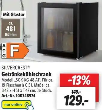 Lidl SILVERCRESTⓇ Getränkekühlschrank Angebot