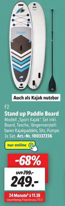 Lidl F2 Stand up Paddle Board ,Sport Kajak" Angebot