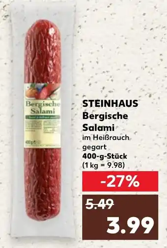 Kaufland STEINHAUS Bergische Salami 400 g Stück Angebot