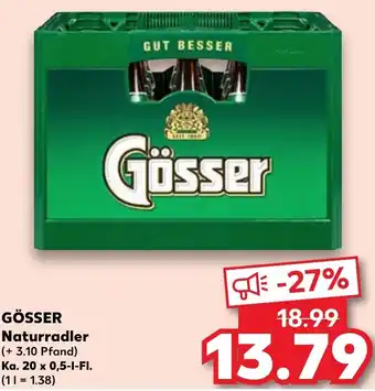 Kaufland GÖSSER Naturradler Ka. 20 x 0,5-I-FI. Angebot