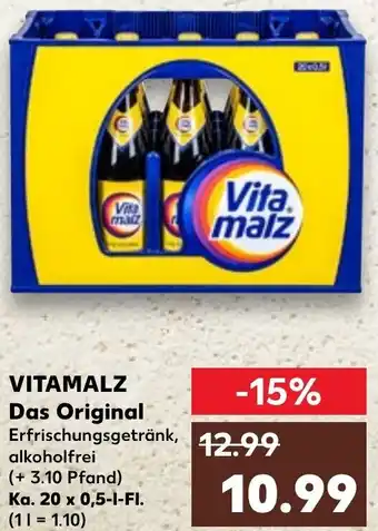 Kaufland VITAMALZ Das Original Ka. 20x0,5 L-Fl. Angebot