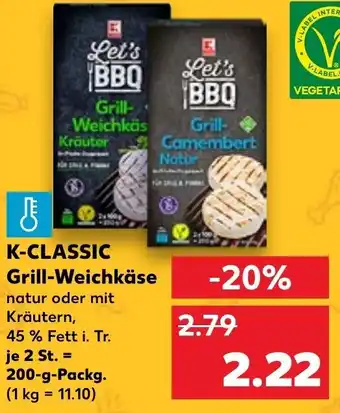 Kaufland K-CLASSIC Grill-Weichkäse 200 g Packg. Angebot