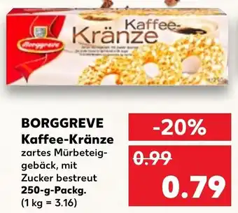 Kaufland BORGGREVE Kaffee-Kränze 250 g Packg. Angebot