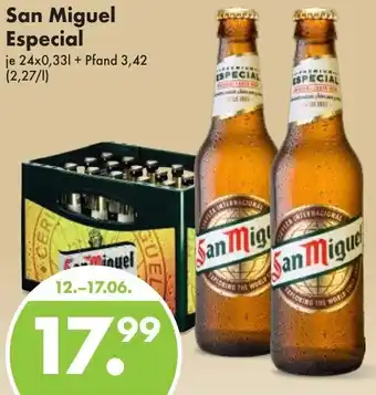 Trink und Spare San Miguel Especial 24x0,33 L Angebot