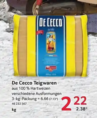 Selgros De Cecco Teigwaren Angebot