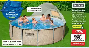 Lidl Bestway Frame-Pool-Set Modell Power-Steel Angebot