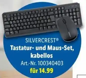 Lidl SILVERCRESTⓇ Tastatur- und Maus-Set, kabellos Angebot