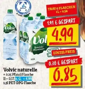 NP Discount Volvic naturelle 1,5 L PET-DPG-Flasche Angebot