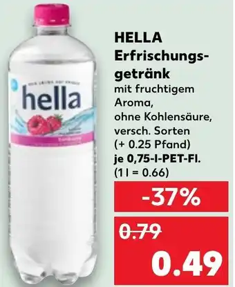 Kaufland HELLA Erfrischungsgetränk 0,75 L-PET-Fl. Angebot