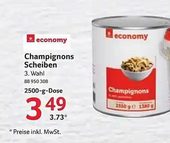 Selgros Economy Champignons Scheiben Angebot