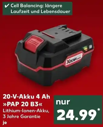 Kaufland 20-V-Akku 4 Ah >>PAP 20 B3< Angebot